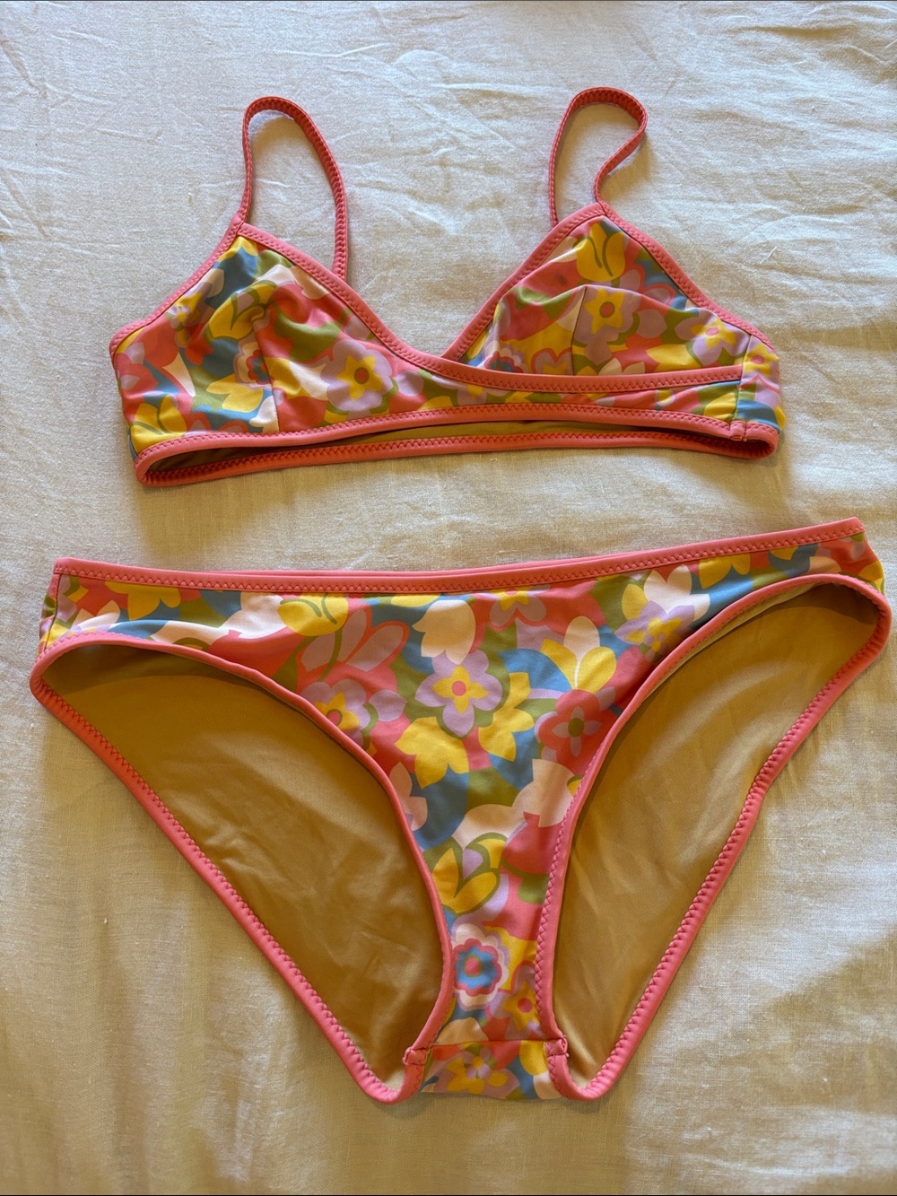 Mollusk Retro Floral Two-Piece Bikini Set
